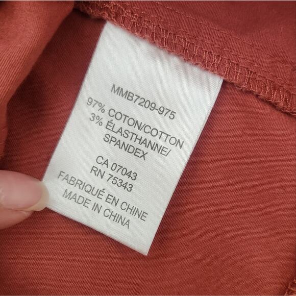 AMARYLLIS Rust orange Eyelet blouse XS - Picture 5 of 5